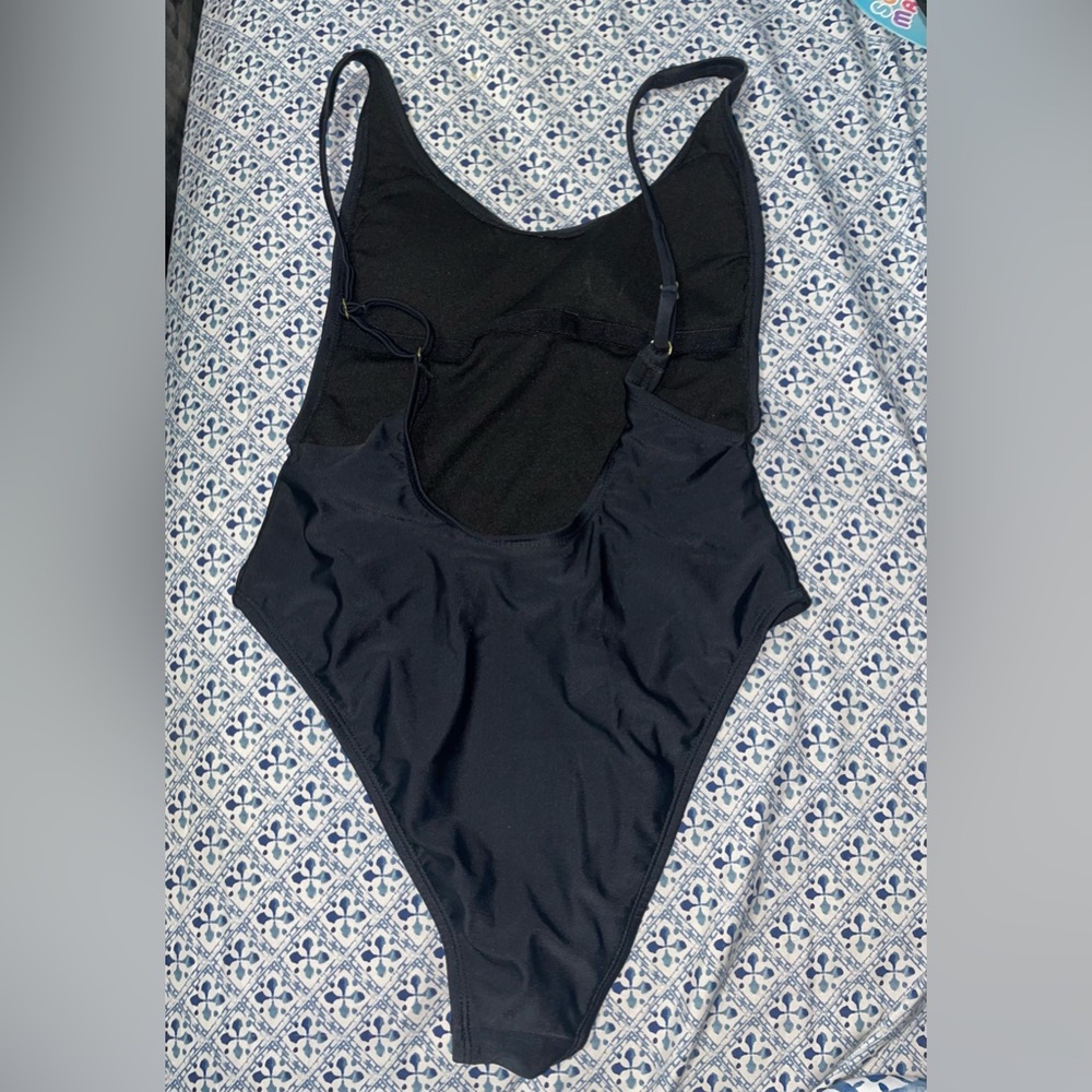 Xhilaration Black One Piece - Picture 2 of 2